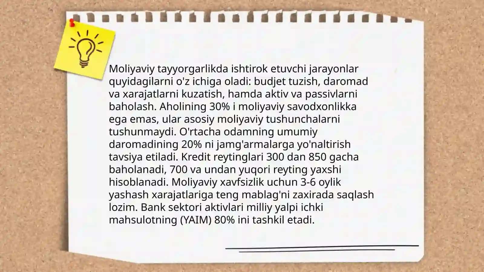 Maktabga tayyorlov jadvali 4