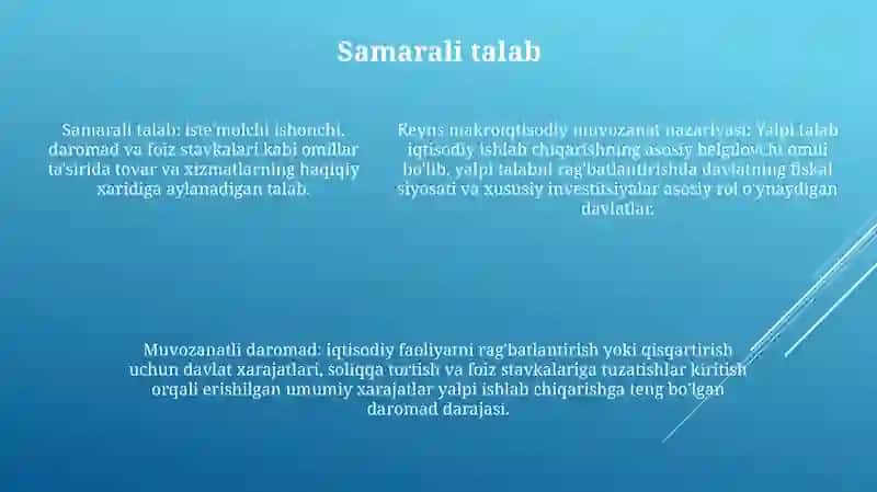 Keysning Makroiqtisodiy Muvozanat Nazaryasi 4
