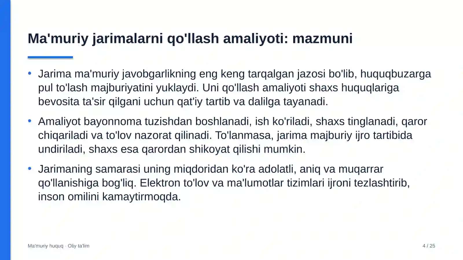 Adliya organlarida ma'muriy jarimalarni qo'llash amaliyoti 4