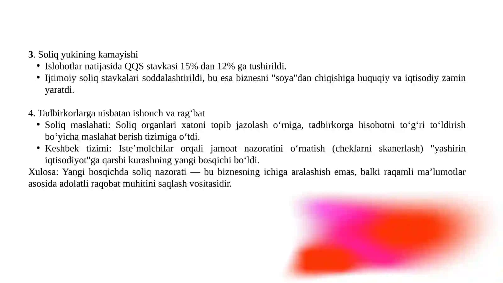 SOLIQ TEKSHIRUVI TURLARI VA ULARNI TASHKIL QILISH 4