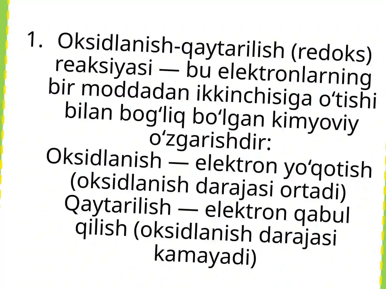 Koordinatsion birikmalarning oksidlanish-qaytarilish reaksiyalari 4