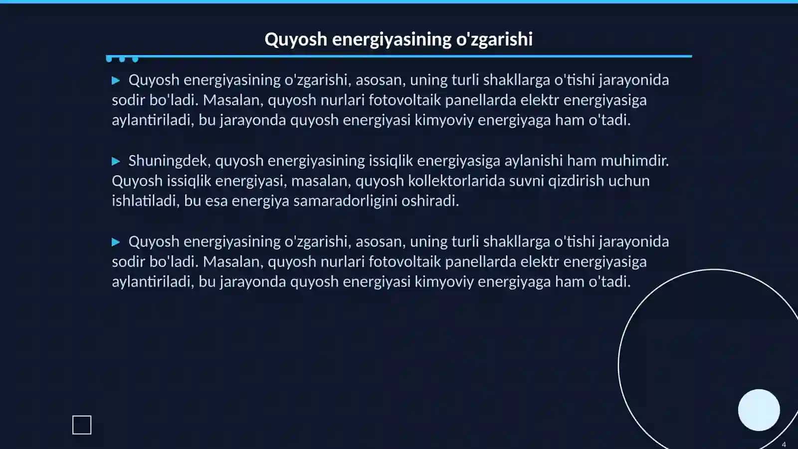 Quyosh energiyasi 4