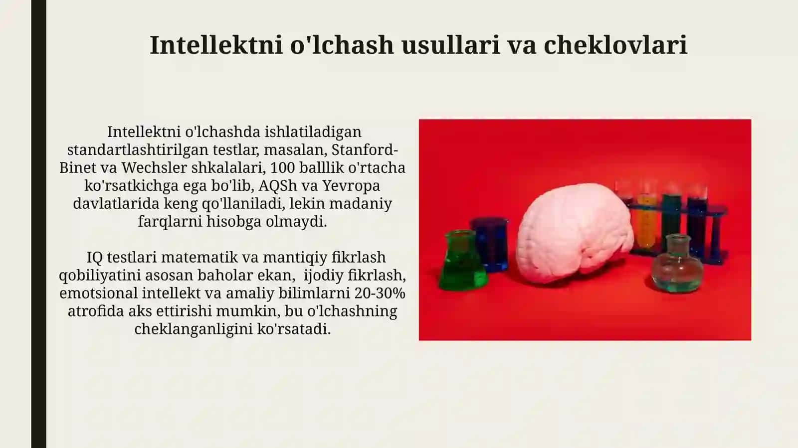 INTELLEKTNI O’LCHASH IQTIDOR VAKREATIVLIK 4