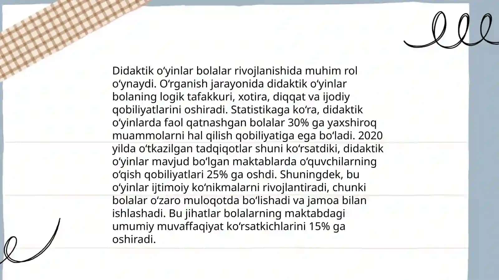 Bolalar boĝchasida ta' limiy didaktika õyinlar yaratish 4