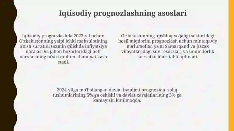 Iqtisodiyotni prognozlashtirish va rejalashtirish 4
