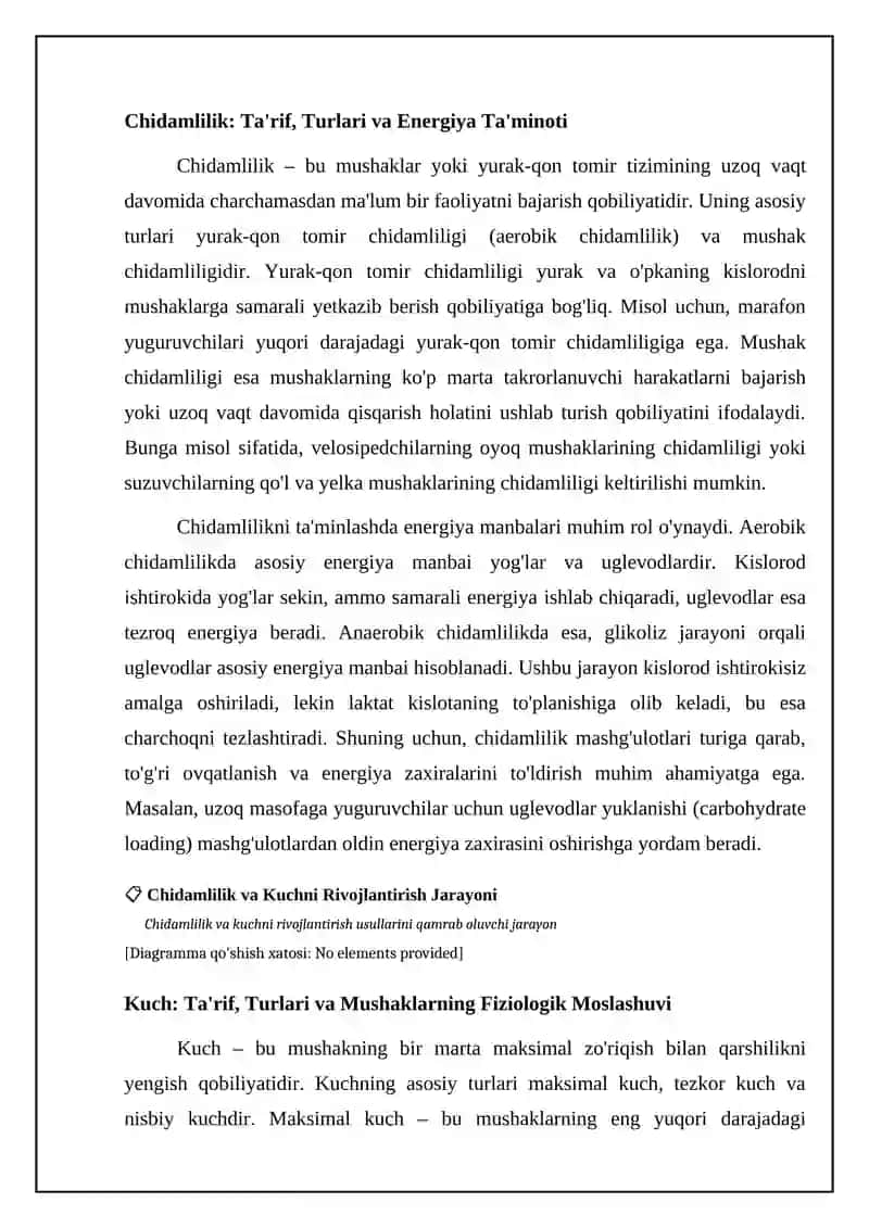 Chidamlilik va Kuch: Ta'riflar, Turlari va Fiziologiyasi 4