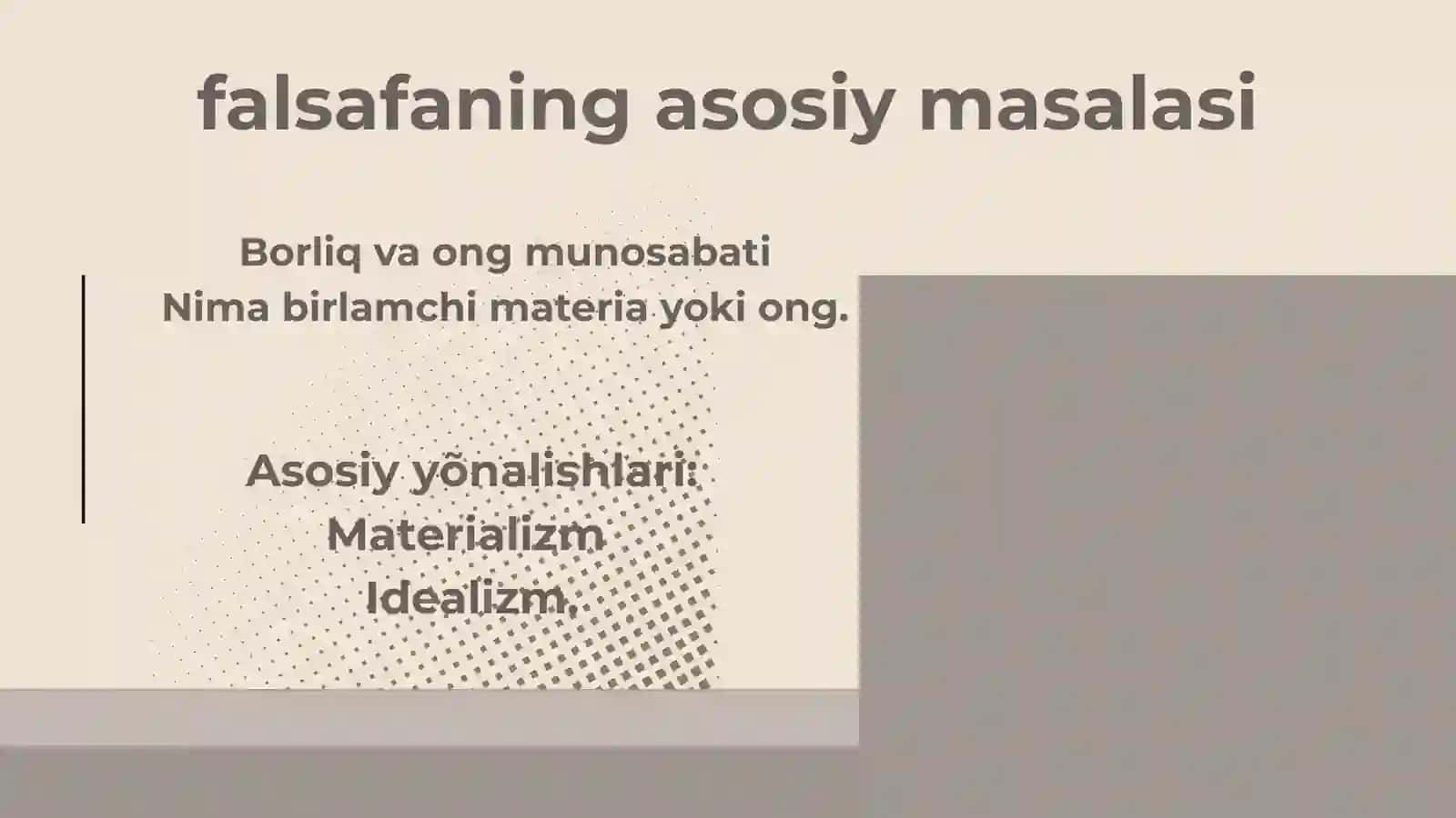 Falsafaga oid 4