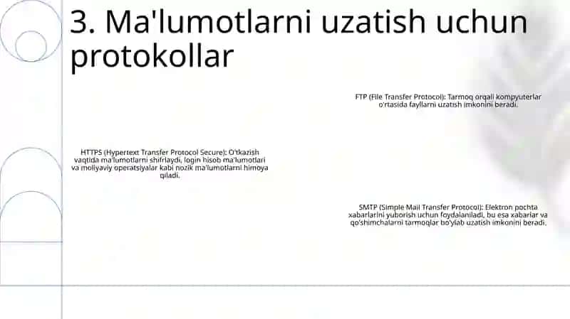 Ma'Lumotlarni Uzatish 4