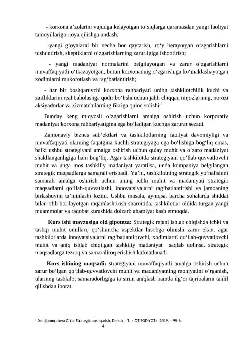 Strategiyani qoʻllab-quvvatlovchi muhitni va madaniyatni yaratish 4