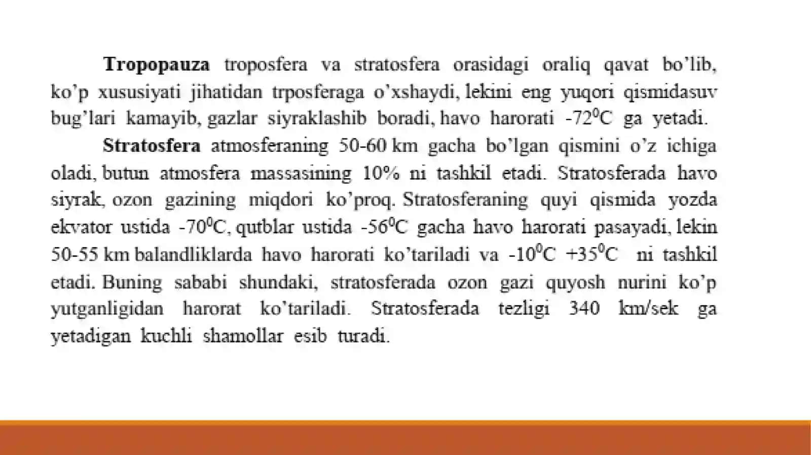 Yerning havo qobig’ini o’qitishda, geografik kuzatuvlar olib borishda masalava mashqlardan foydalanish usuli 4