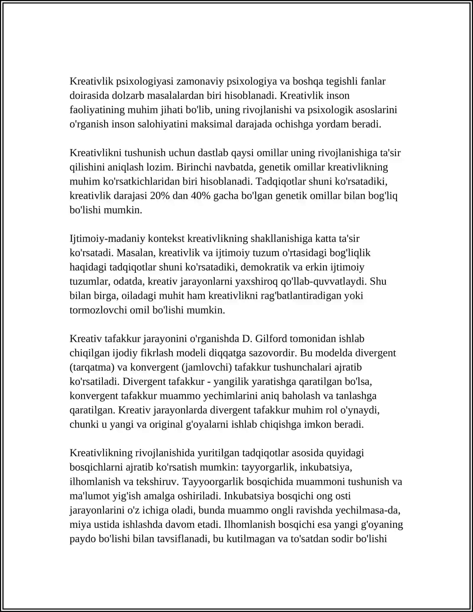 KREATIV FIKRLASH VA UNI RIVOJLANTIRISH YO‘LLARI 4