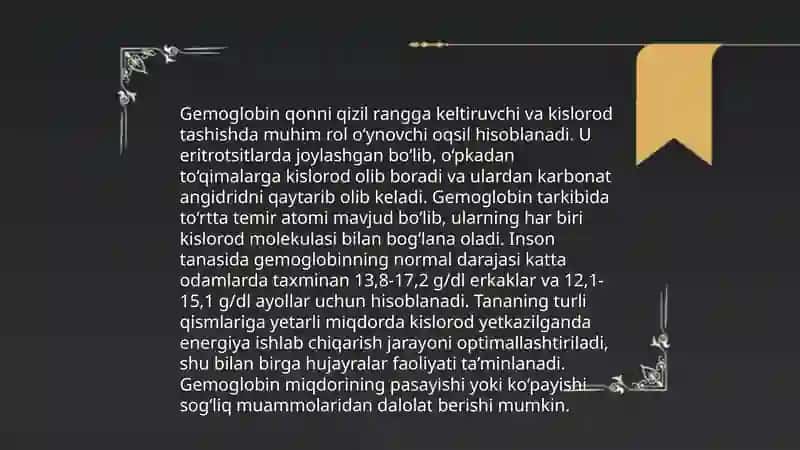 Gemoglobin va uning turlari.Leykotsitlar 4