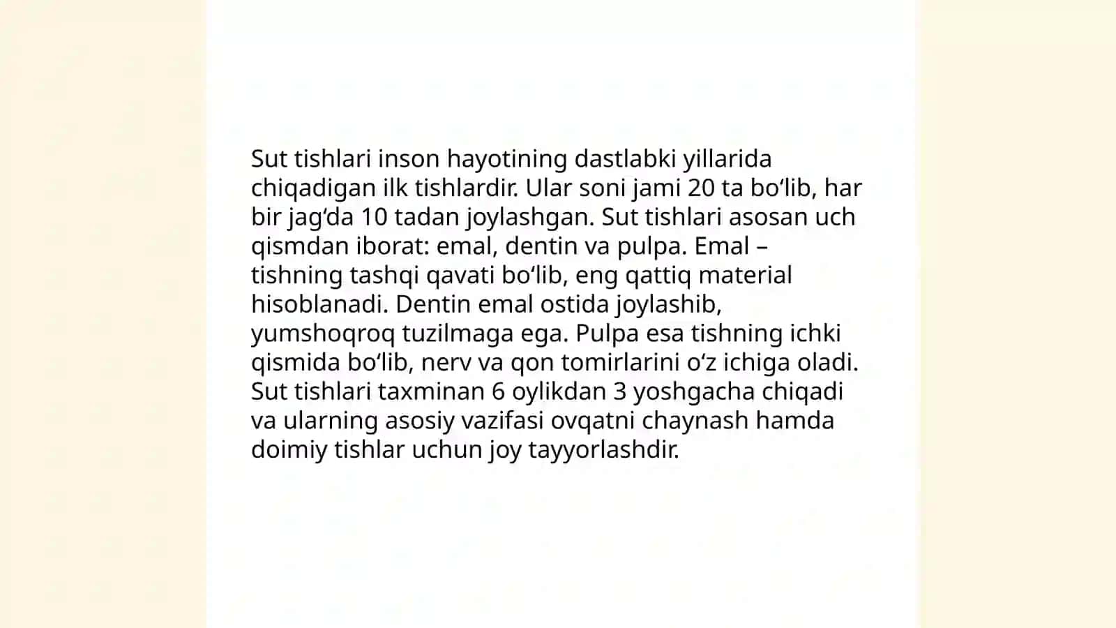 Milk usti va milk osti tish toshlarini hosil boʻlish mexanizmlari 4