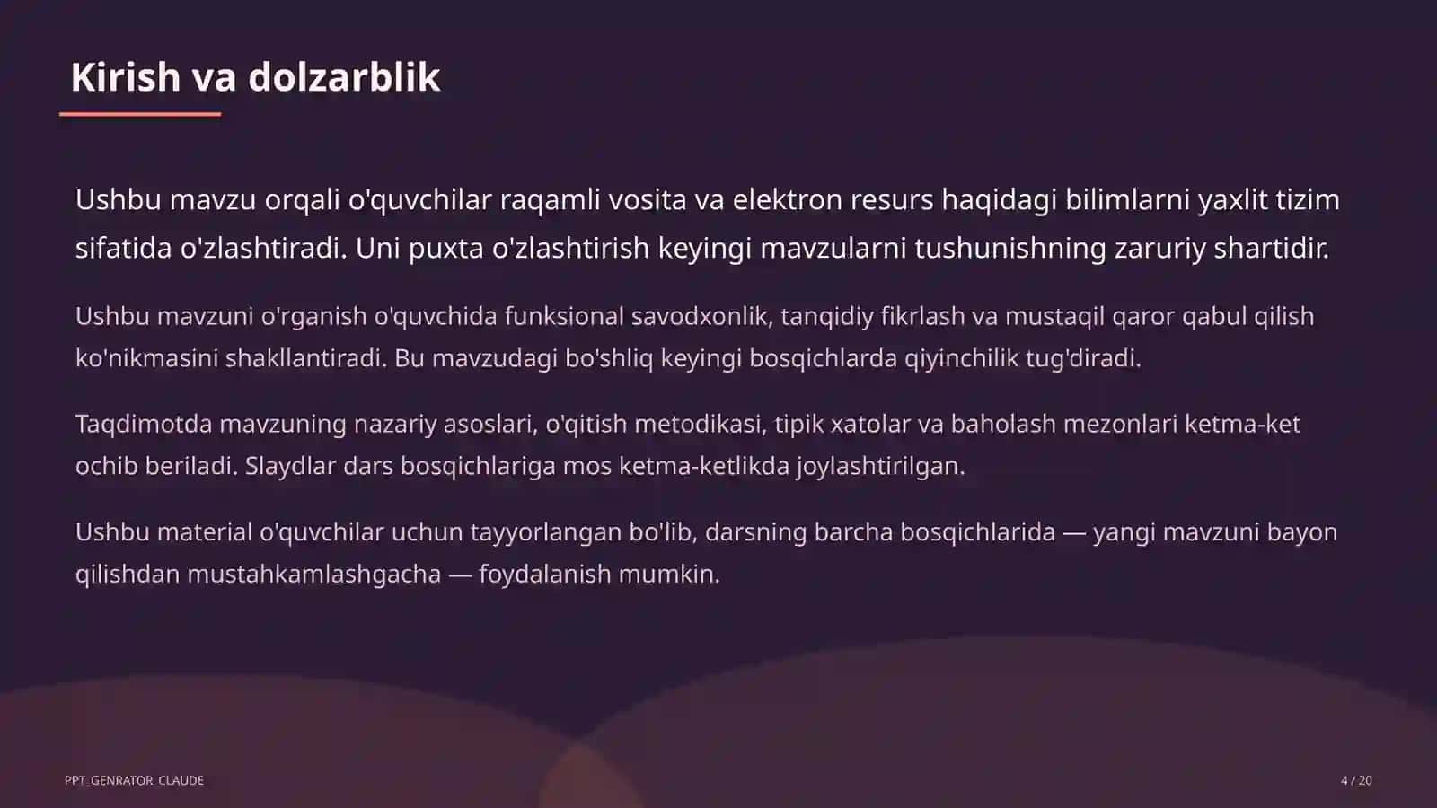 Ta'lim analitikasi: o'quvchi natijalarini tahlil qilish 4