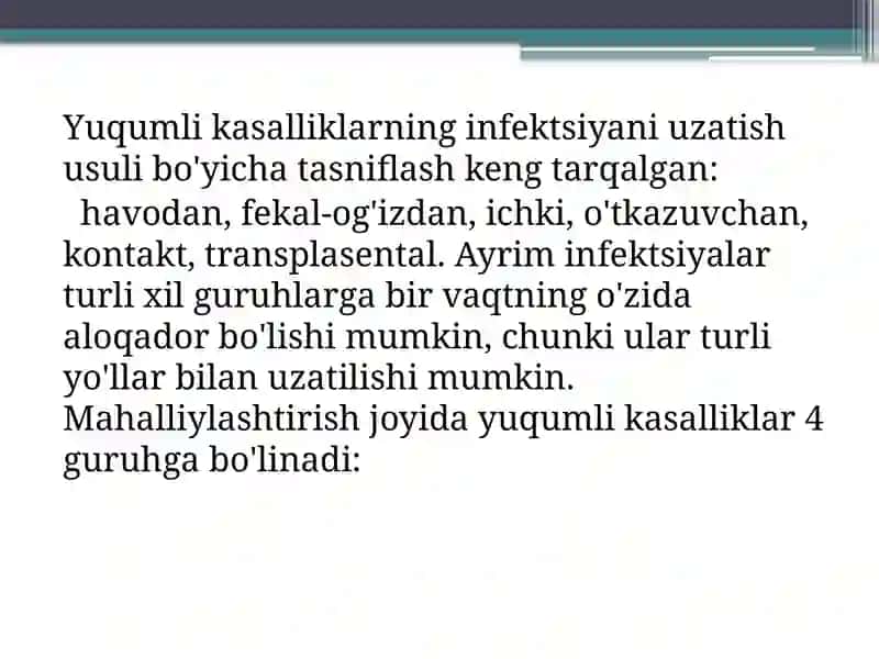 YUQUMLI ICHAK KASALLIKLARI, ICHAK TAYOQCHASI OVQATDAN ZAHARLANISHNI KELTIRIB CHIQARUVCHI MIKROORGANIZMLAR 4