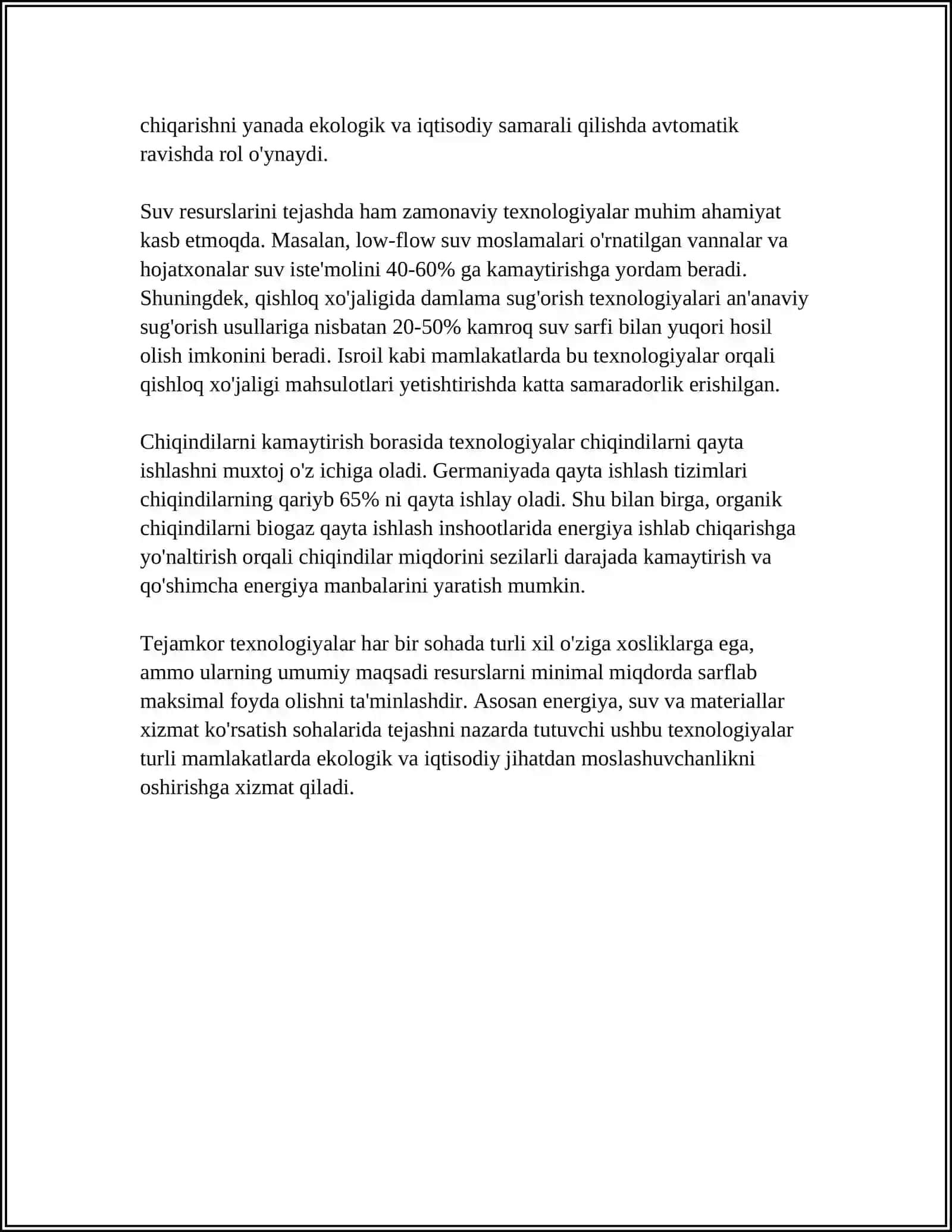 TEXNOLOGIYA FANI TO'GARAGINI TASHKIL ETISH VA FAOLIYATINI O'RGANISH 4