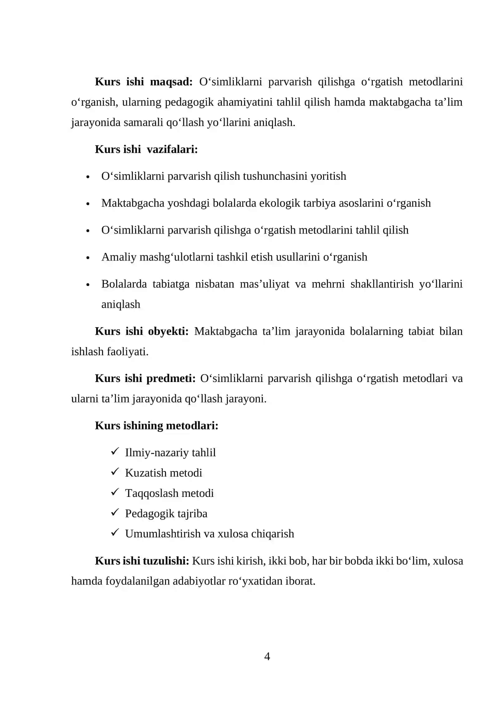 O’simliklarni parvarish qilishga o’rgatish metodlari 4
