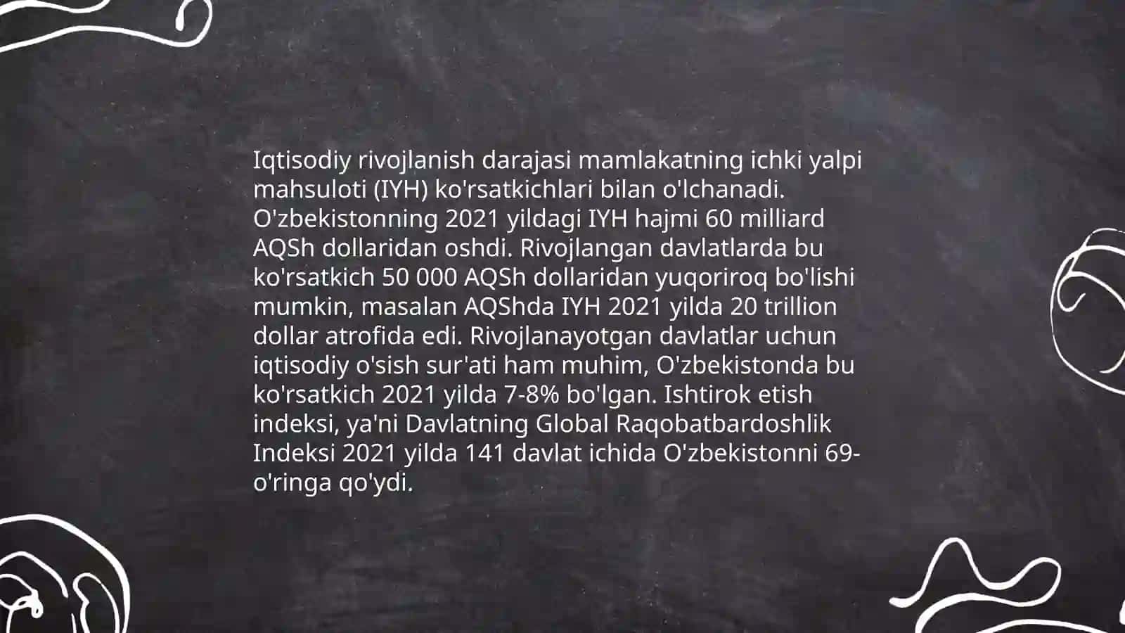 Dunyo mamlakatlarning toifalarga bo’linishi 4
