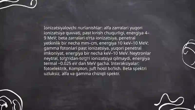 Yadroviy nurlanishlar va ularni qayd qilish usullari 4