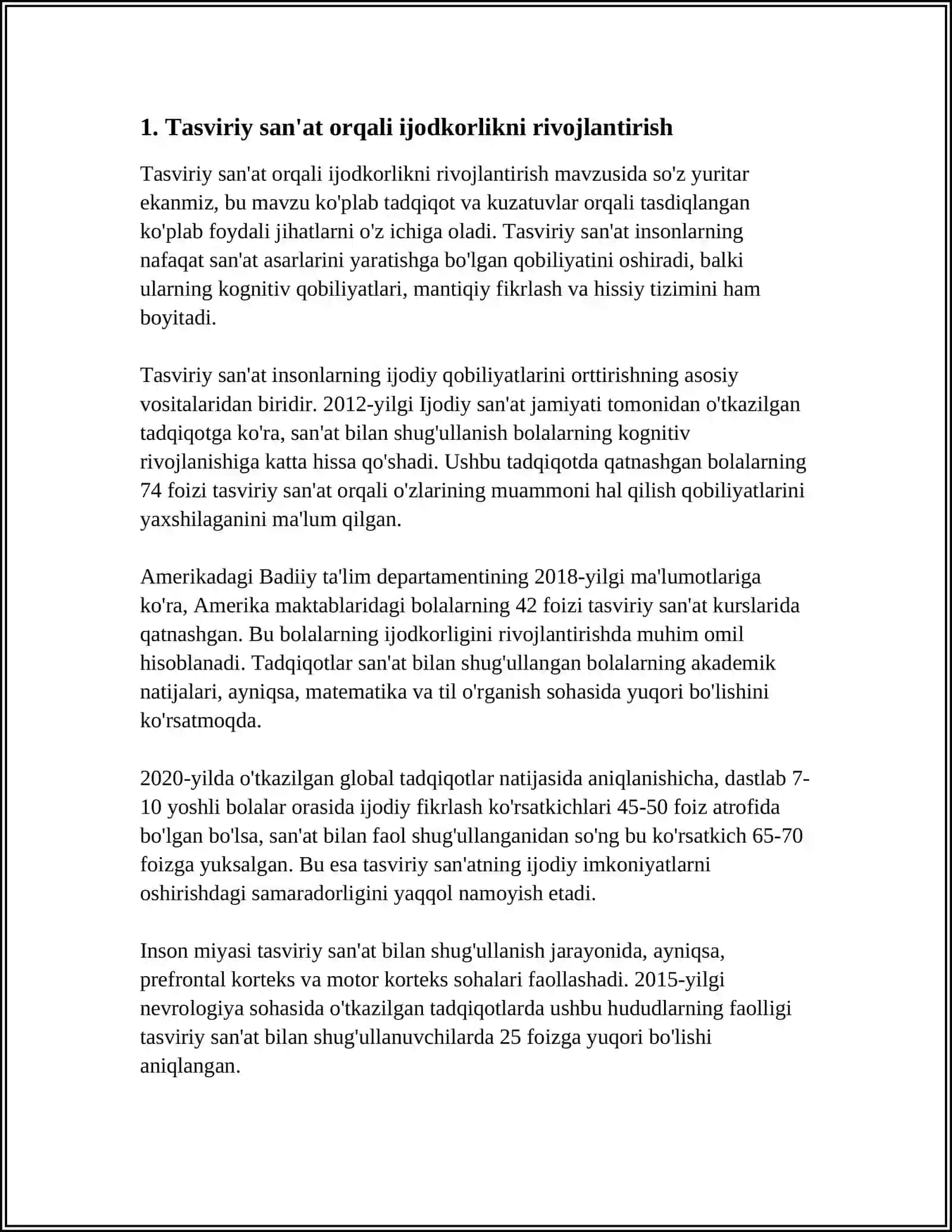 MAKTABGACHA YOSHDAGI BOLALARNI TASVIRIY QOBILIYATI VA IJODKORLIGINI RIVOJLANTIRISH 4