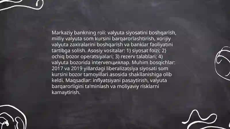O'zbekiston Respublikasi valyuta bozorining shakllanishi 4