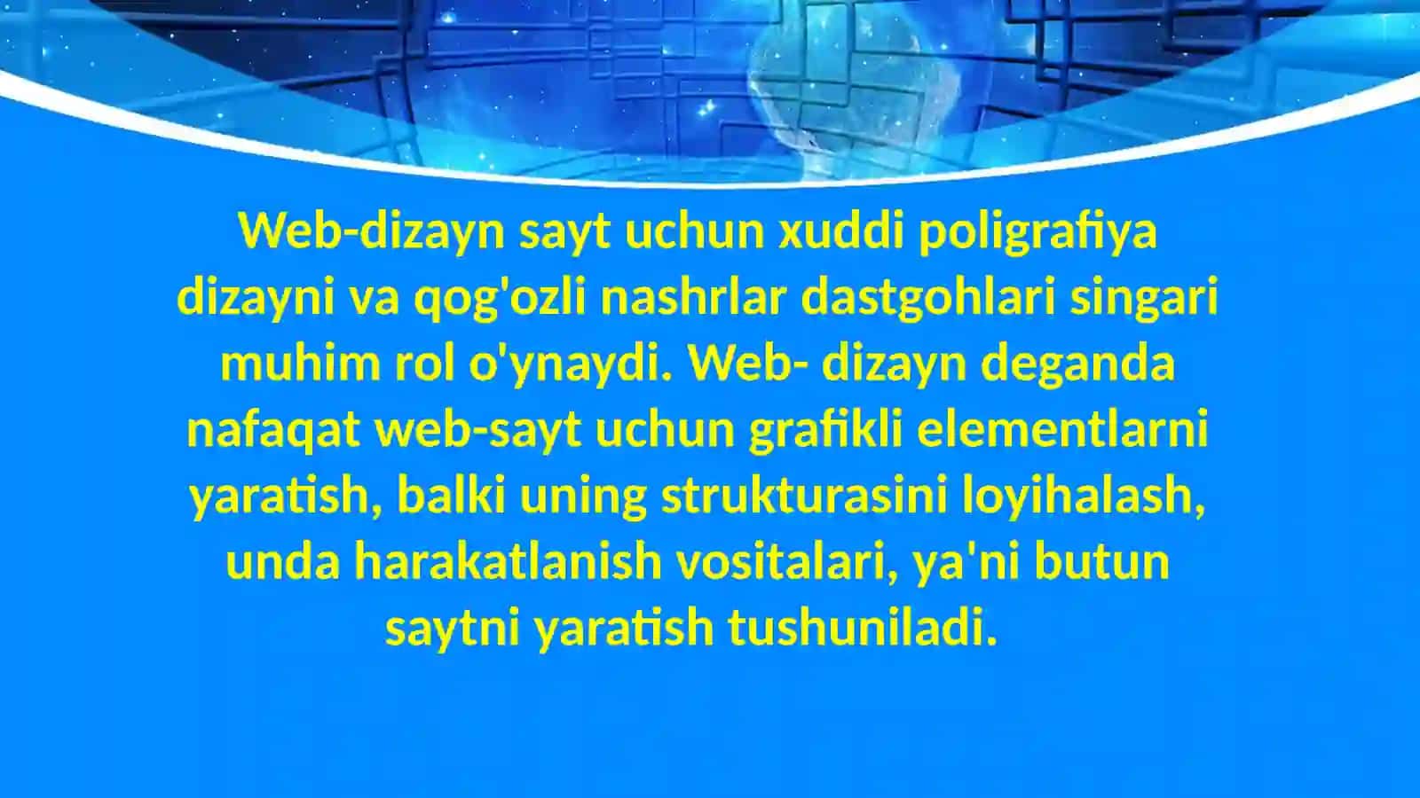 WEB SAHIFA DIZAYNINI YARATISH 4