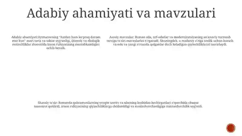 Asrga Tatigulik Kun Romanidan Olgan Taassurotlarim 4