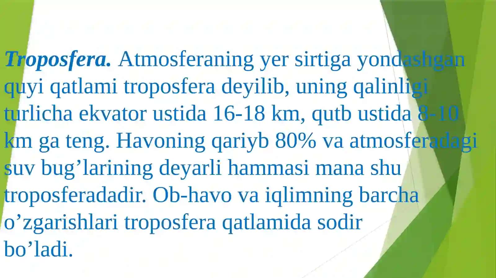 Atmosferaning tarkibi 4