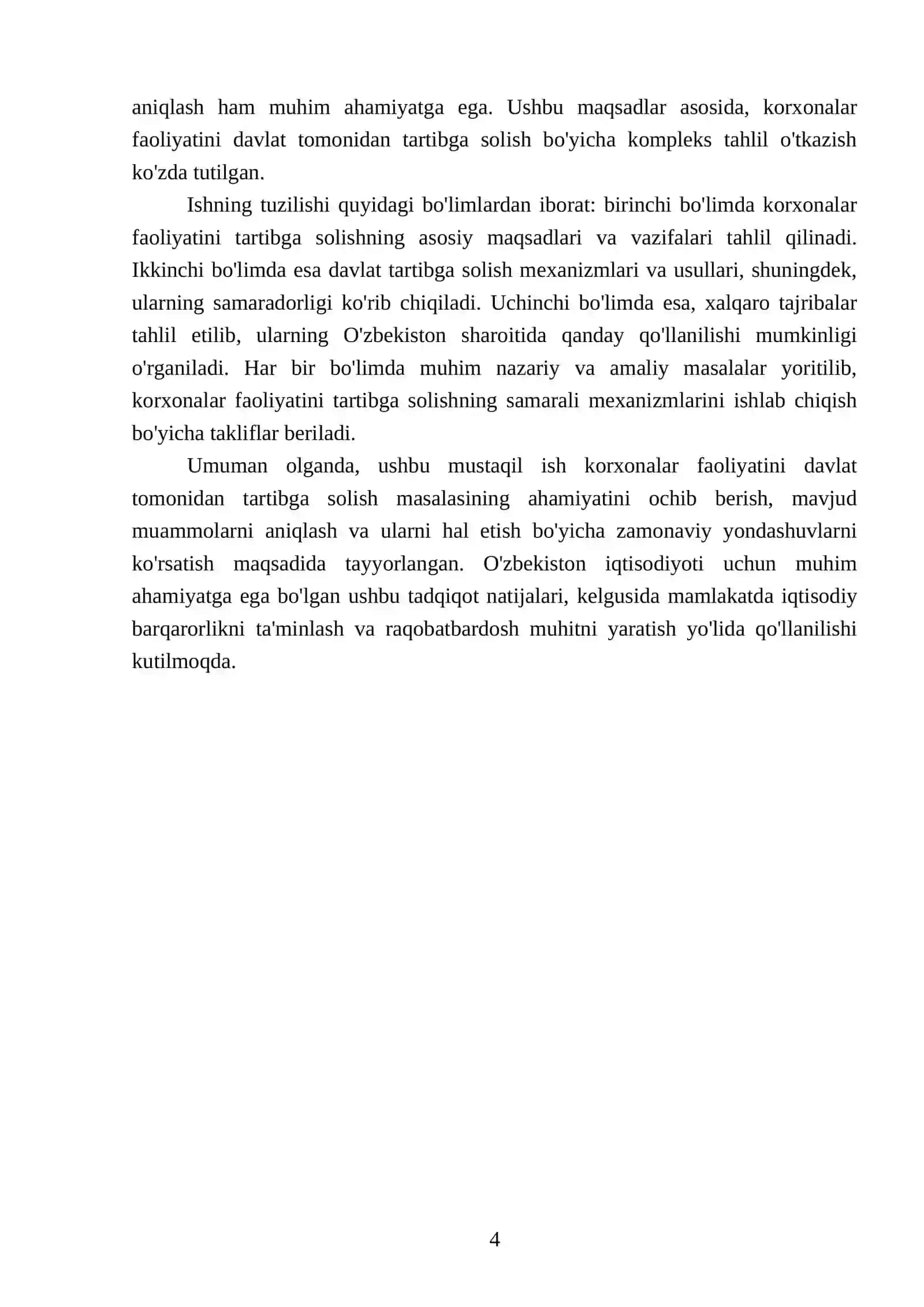 Korxonalar faoliyatini davlat tomonidan tartibga solish 4