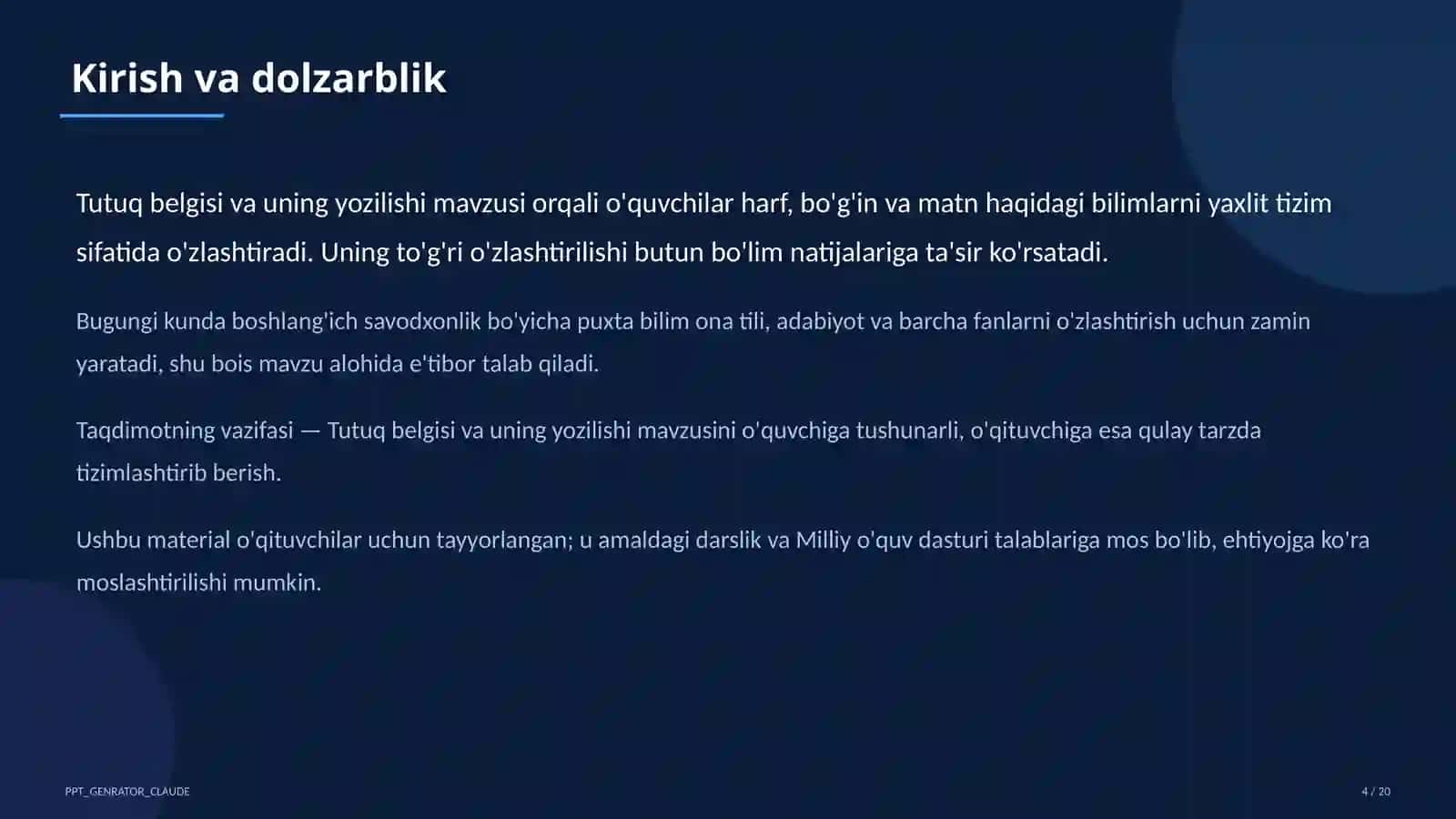 Tutuq belgisi va uning yozilishi (2-sinf) 4