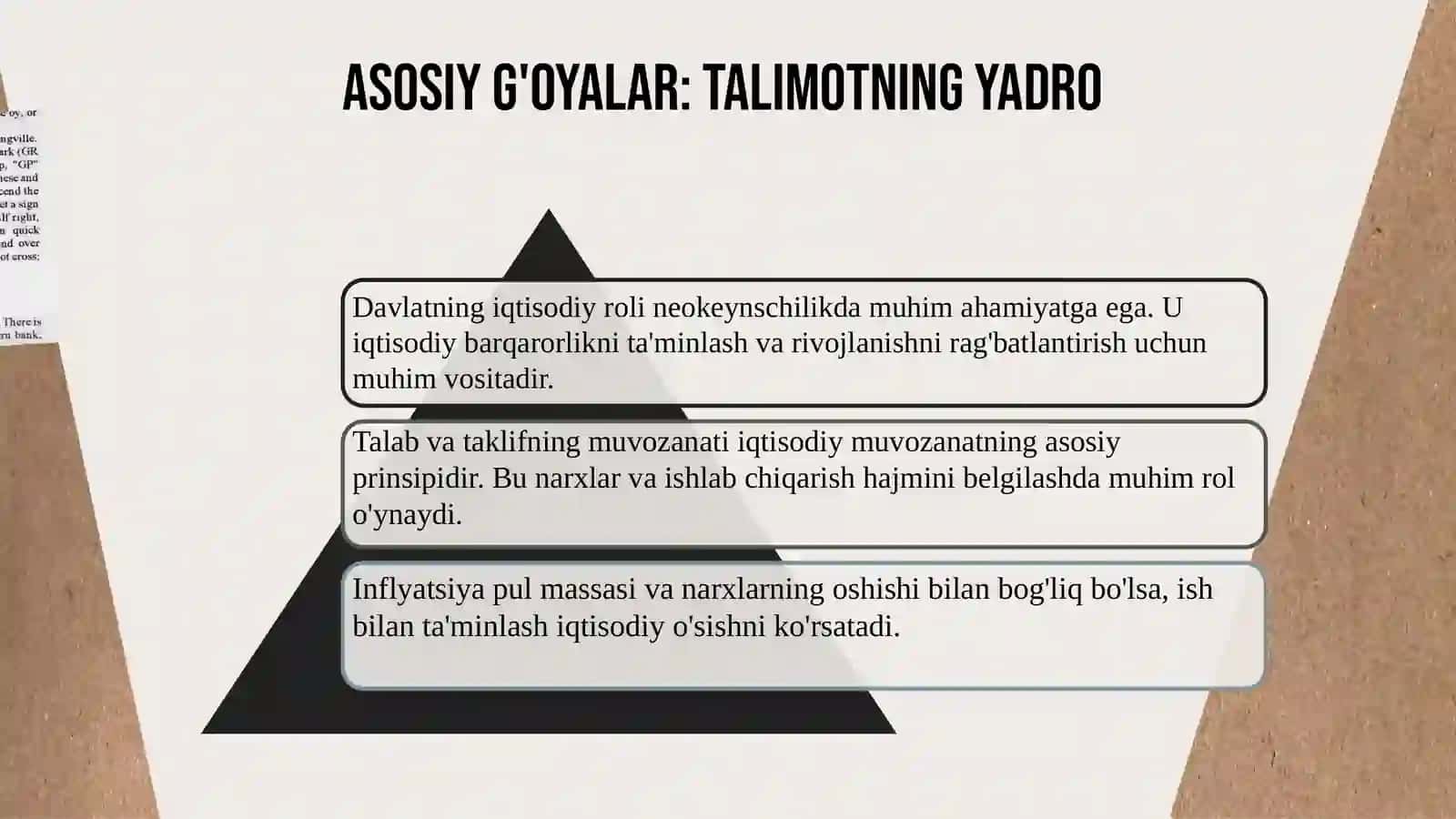 Neokeynschilik talimotlar tarixi 4