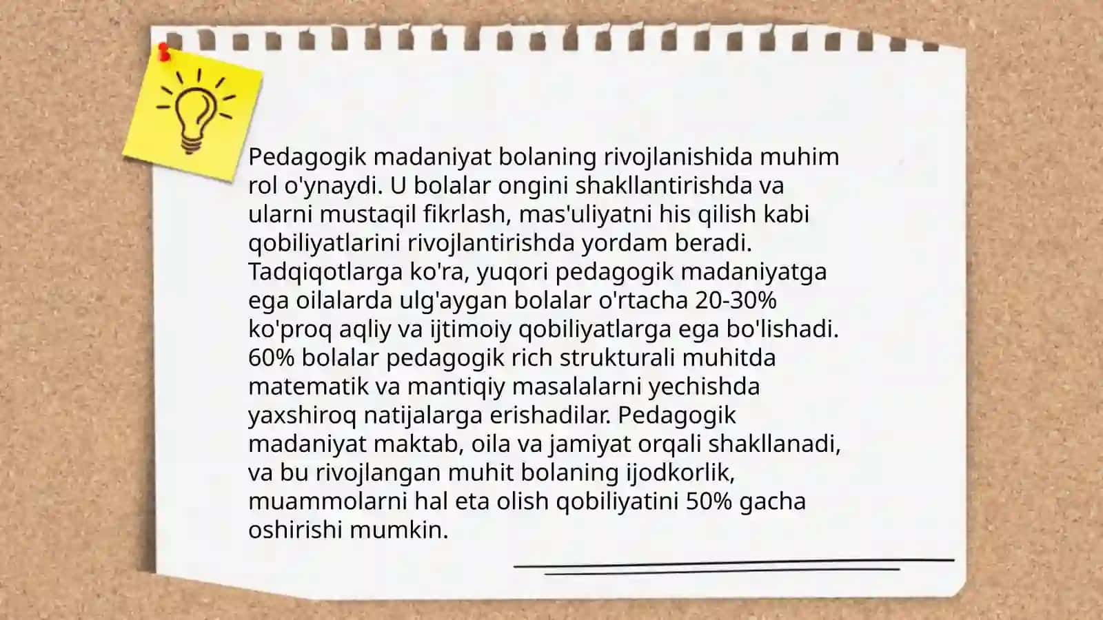 Bolani pedagogik qo'llab-quvvatlashning asosiy tamoyillari 4