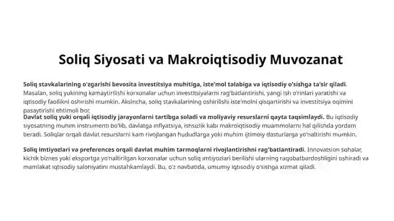Soliq Tizimining Moliya va Budjet Tizimlari Bilan Uzviy Bog'liqligi 4