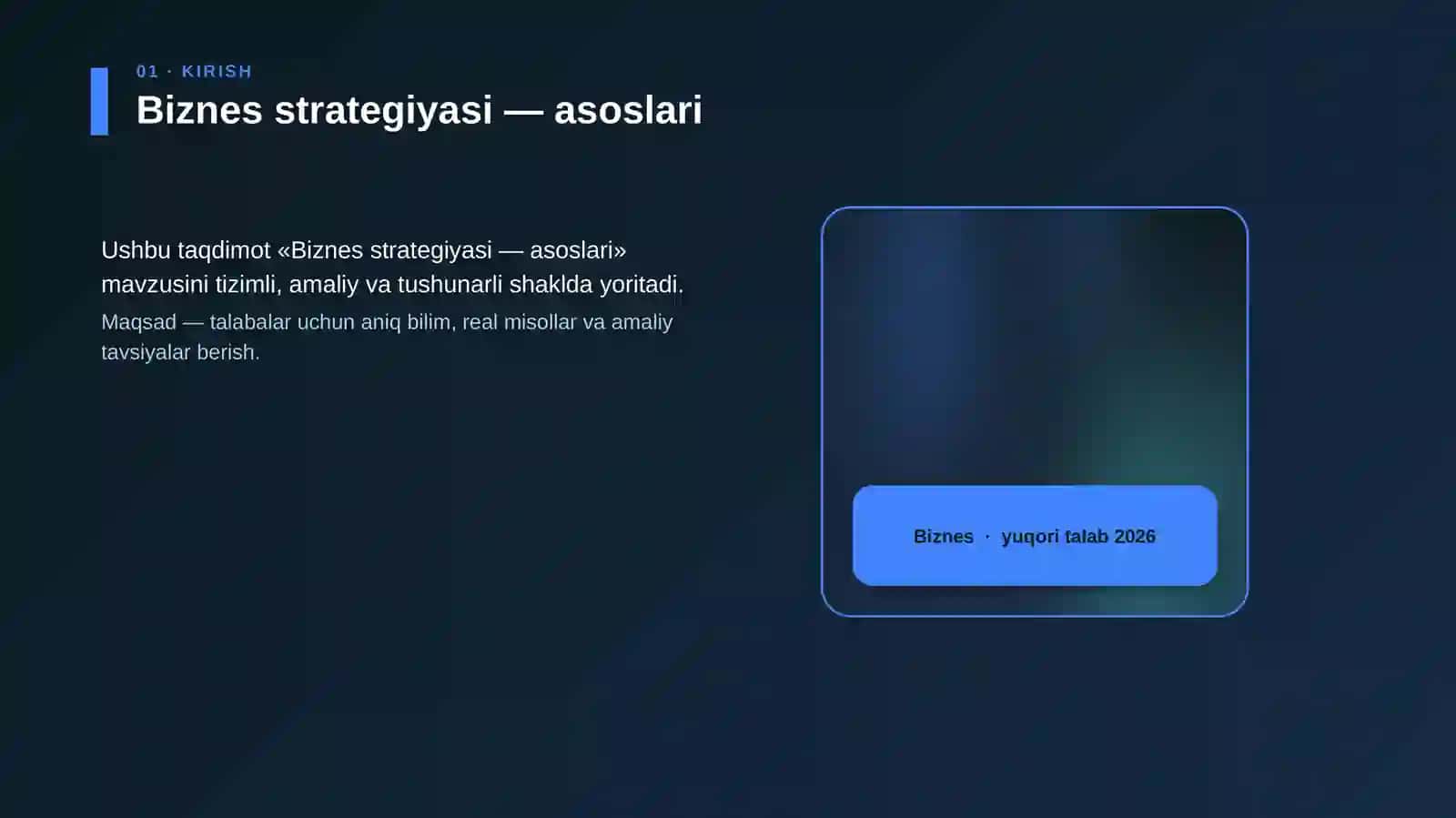 Biznes strategiyasi — asoslari 4