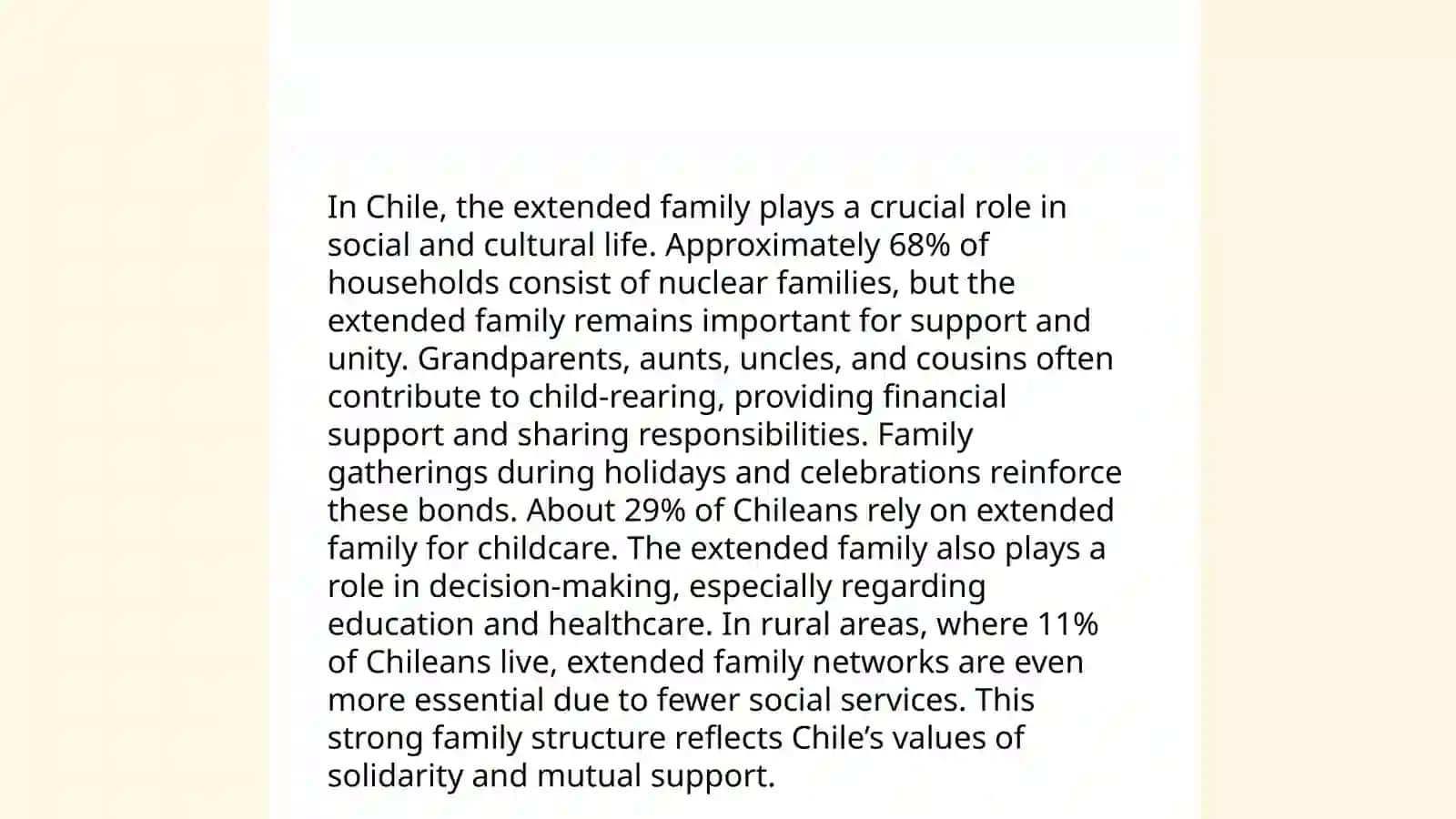 Family Culture in Chili 4