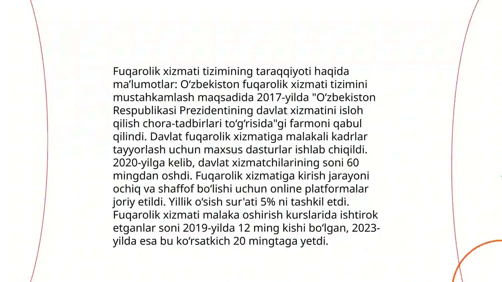 Davlat fuqarolik xizmatlarining huquqiy asosi 4