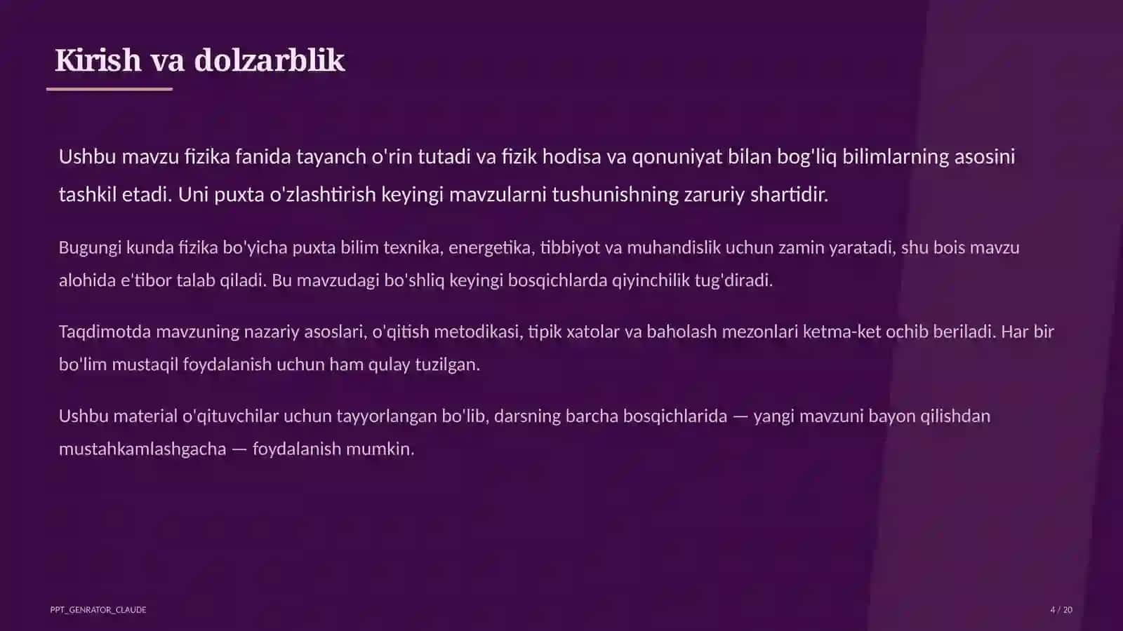 Geometrik optika: yorug'likning qaytishi va sinishi (11-sinf) 4