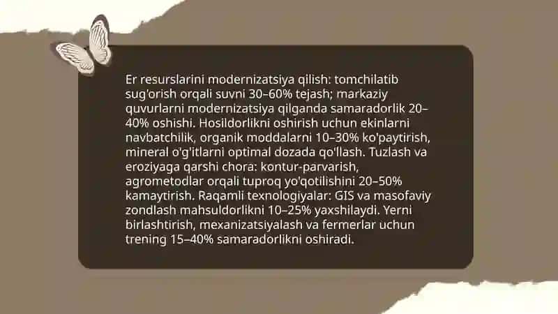 Markaziy Osiyoda yer resurslarining turlari va geografik taqsimoti 4
