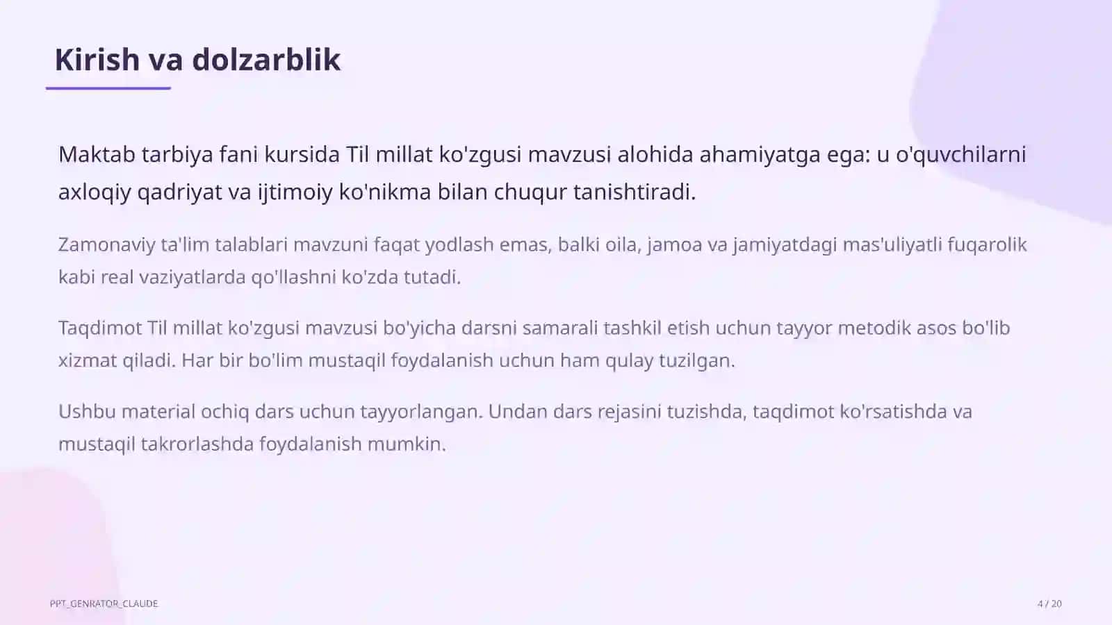 Til millat ko'zgusi (6-sinf) 4