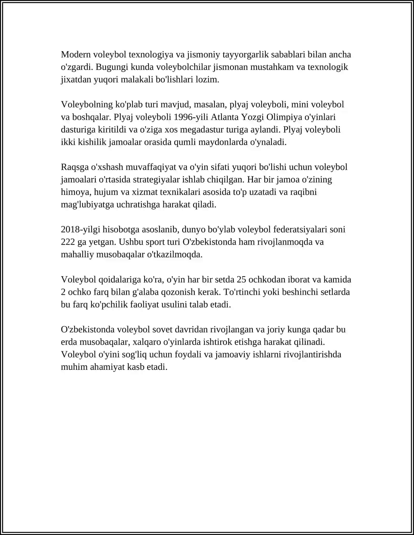 Voleybolning tarixi 4