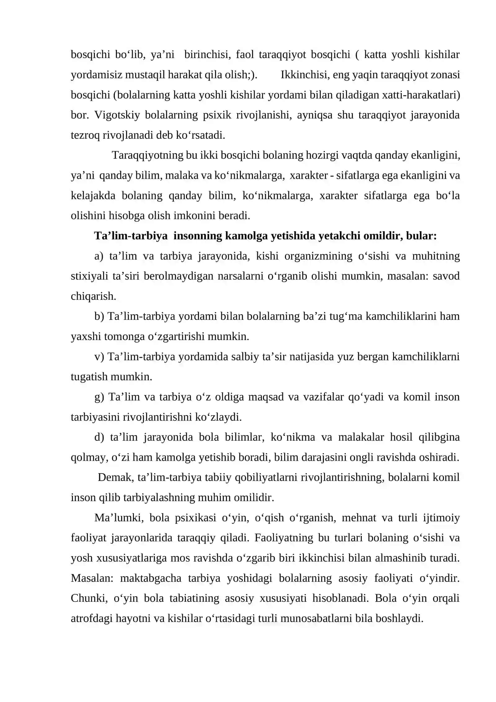 Psixik taraqqiyotning asosiy qonuniyatlari 4