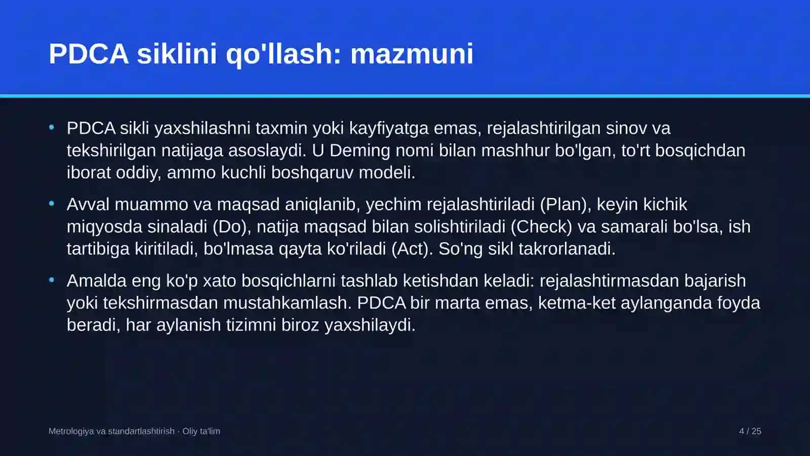 [Bolalar turizmida PDCA siklini qo'llash] 4
