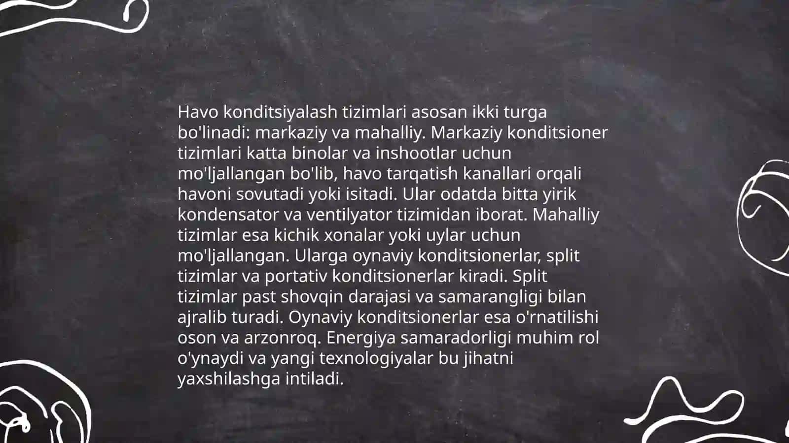 Havoni konditsiyalash tizimining printsipial sxemalari. Havoni konditsiyalash tizimlarini sovuqlik bilan ta'minlash 4