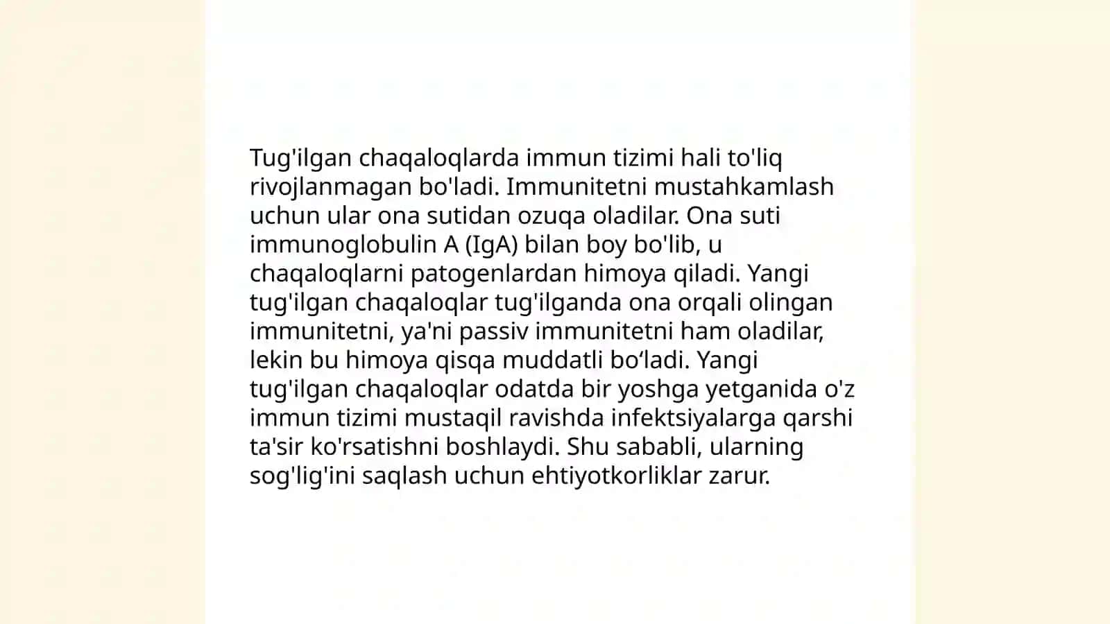 Immun tizimning shakllanishi va yoshga qarab o‘zgarishi 4