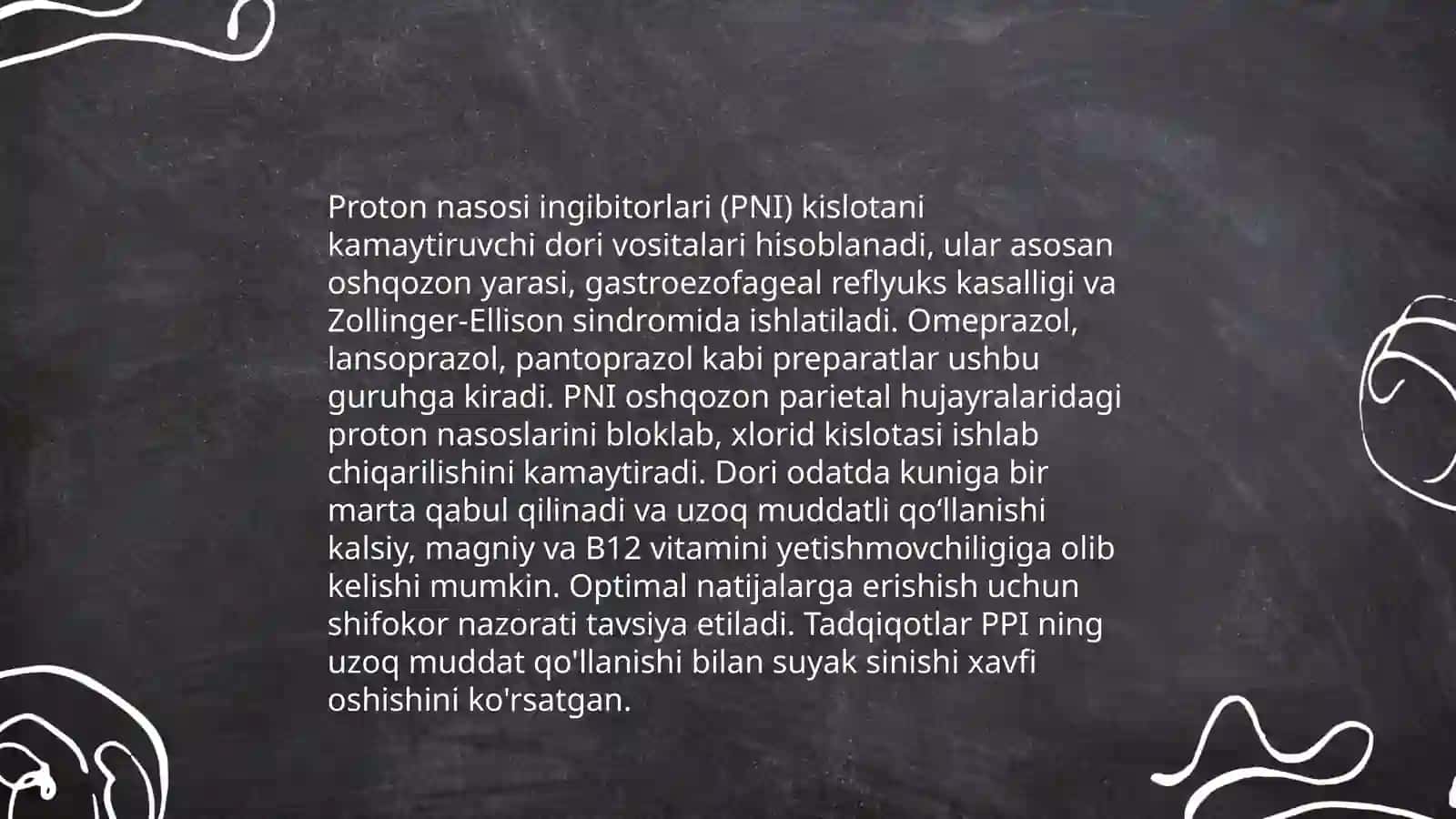 Me'da va o'n ikki barmoq ichak yarasini davolashda qoʻllaniladigan dori vositalar 4