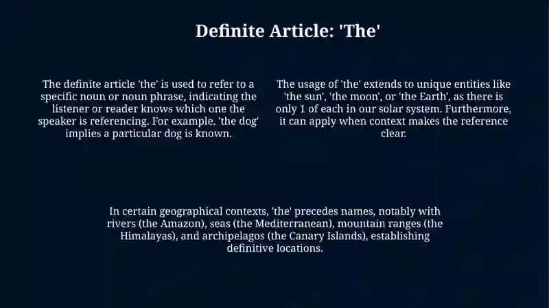 Demystifying Articles: A Grammatical Overview 4