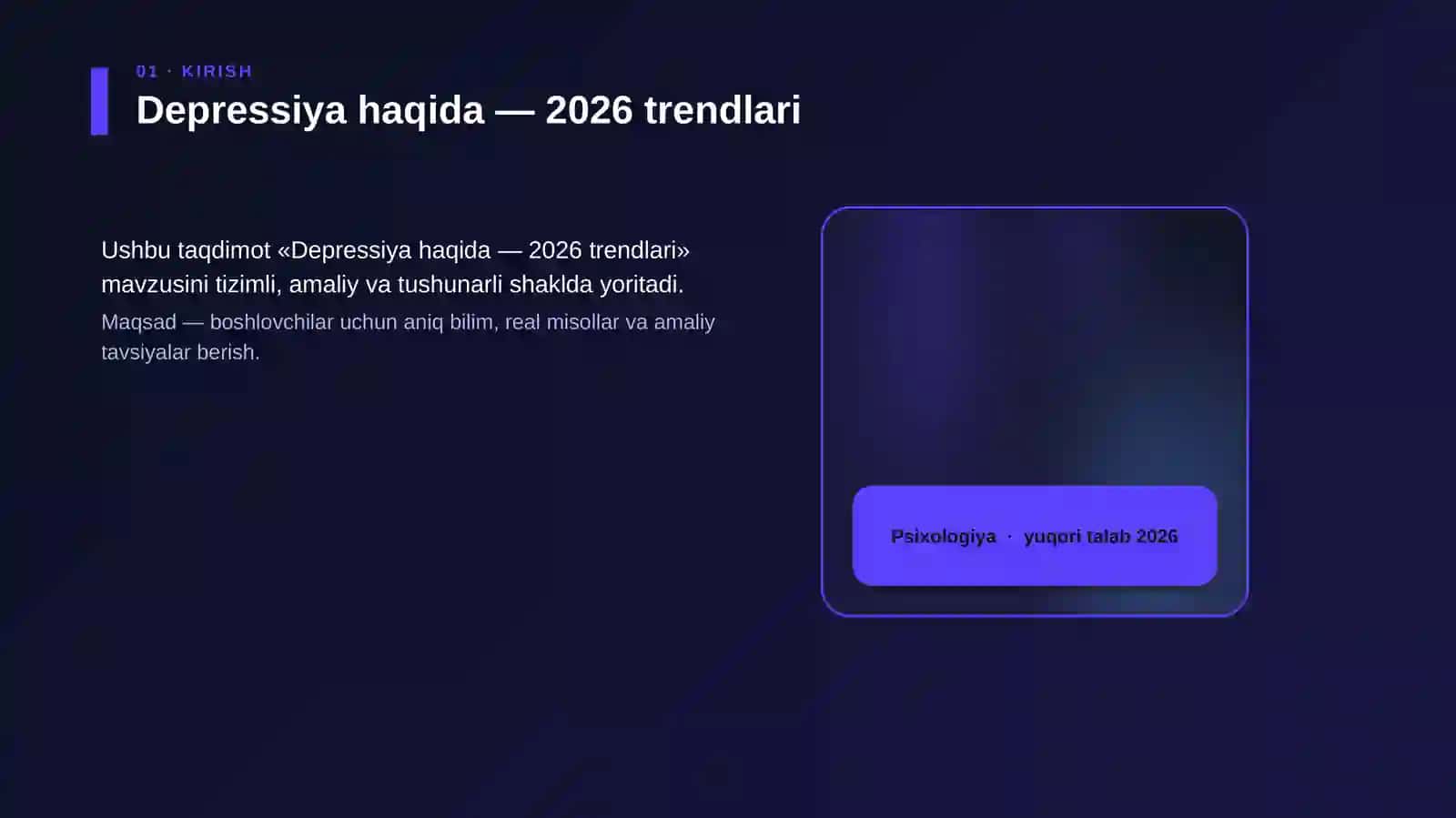 Depressiya haqida — 2026 trendlari 4