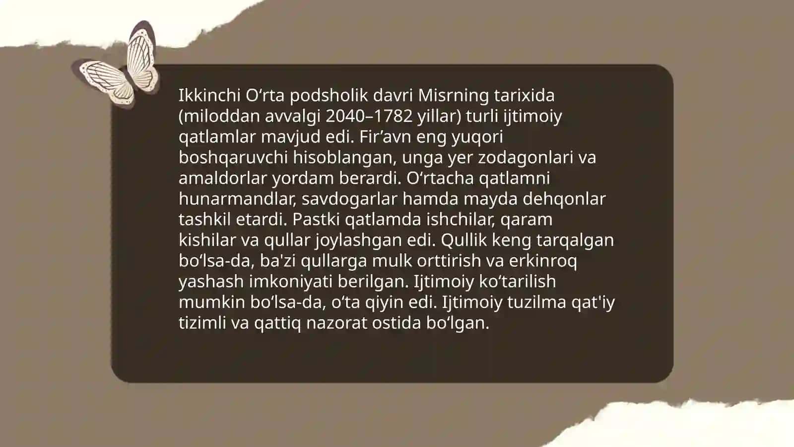 Oʻrta podsholik davrida Misr 4