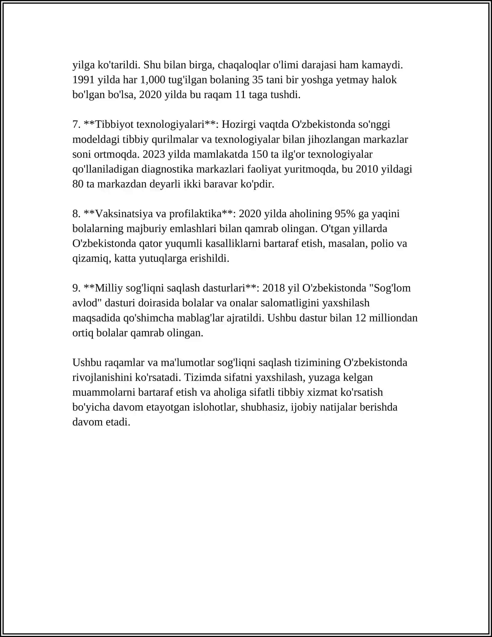 O'ZBEKTITON SOG'LIQNI SAQLASH TIZIMING AHAMIYATI 4