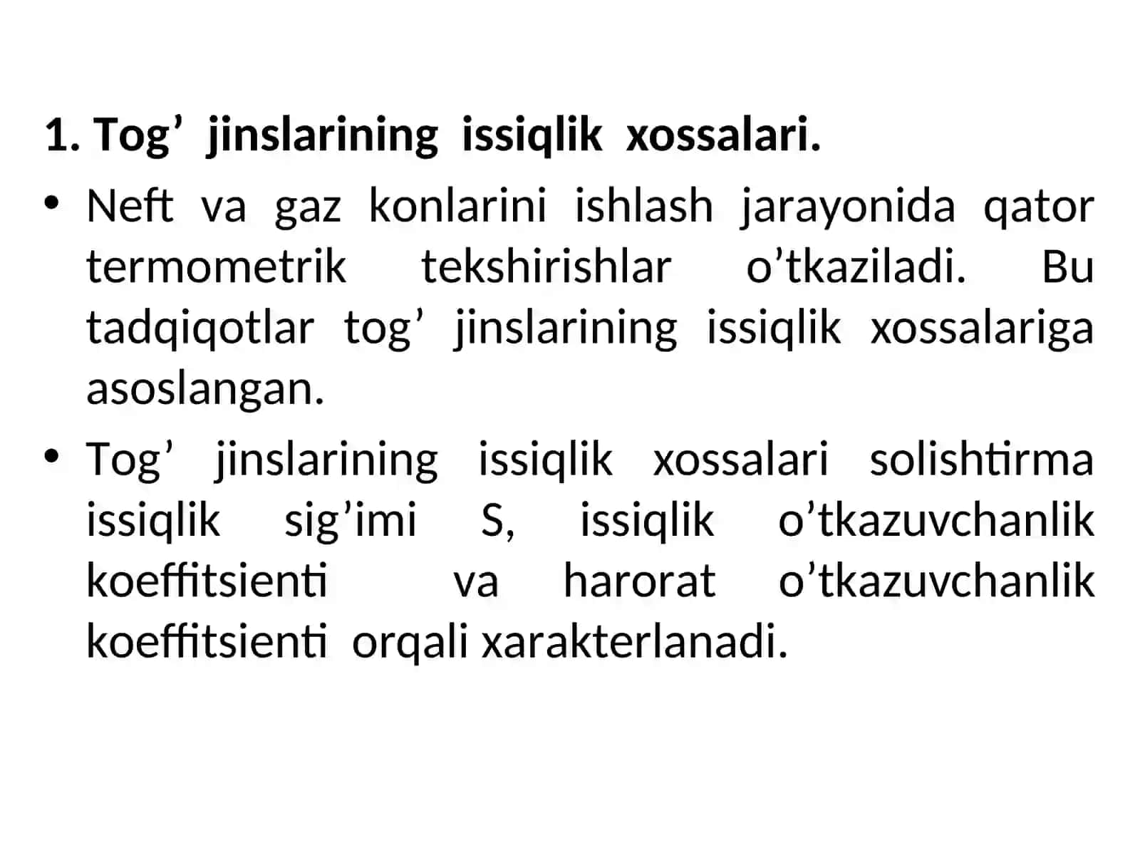 Tоg’jinslаrining issiqlik хоssаlаrivаularning аkustik xususiyatlari 4